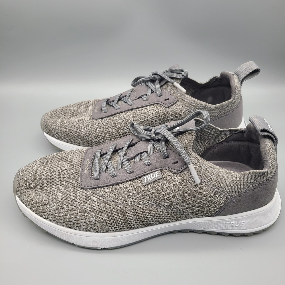 TRUE Linkswear All Day Knit 3 Mens Golf Shoes Grey Spikeless Sneakers Size 10.5